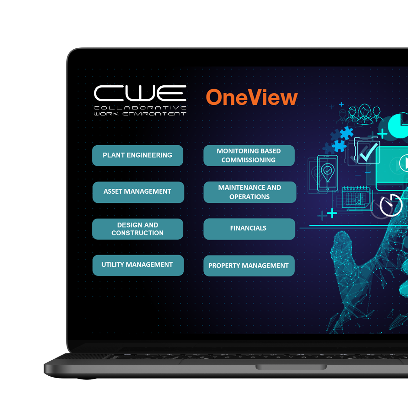 CWE OneView on Laptop
